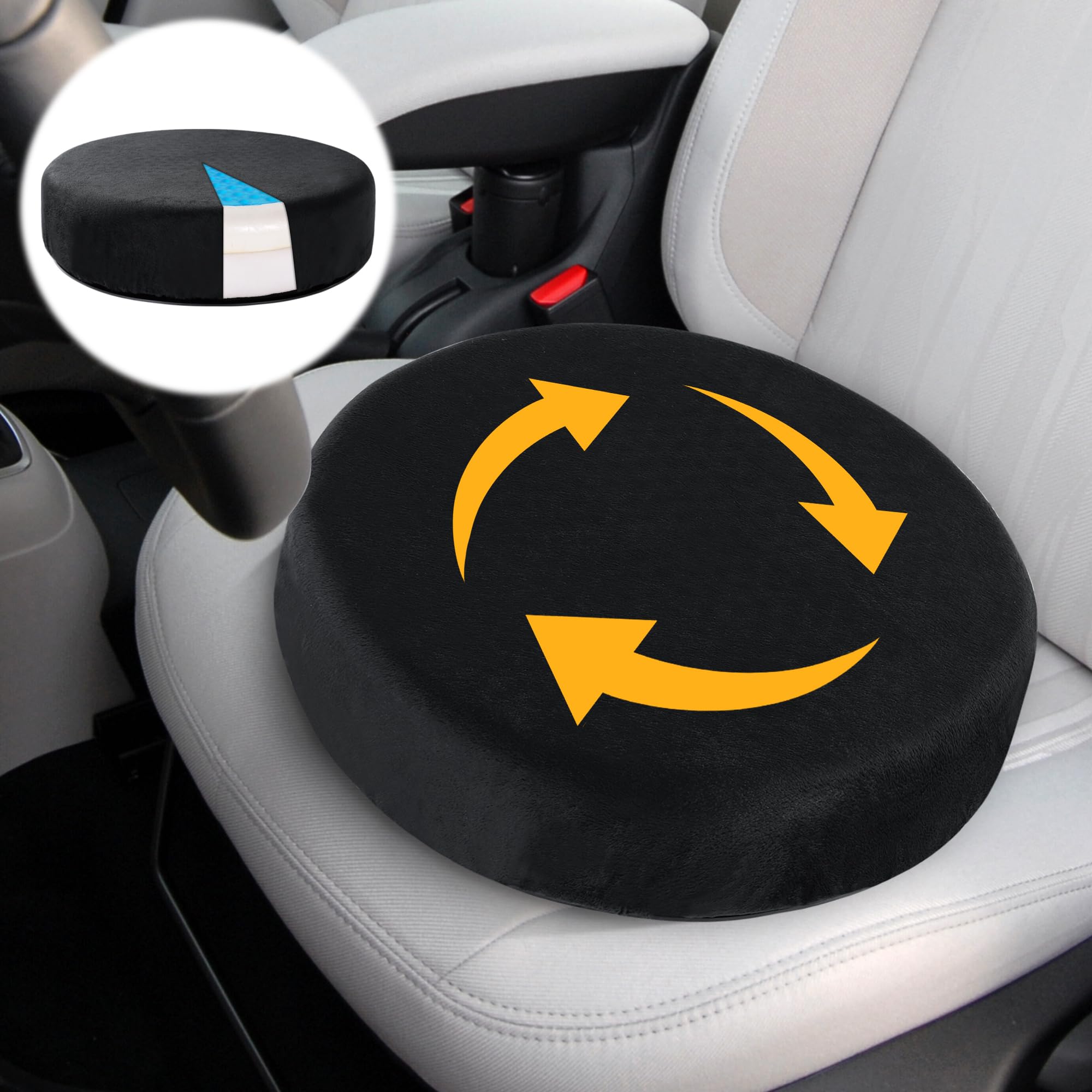 Amazon.com: BALAPET 360 Degree Memory Foam Rotating Seat Cushion
